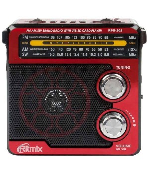 Колонка Активная Ritmix RPR202 (Портативный радиоприемник)