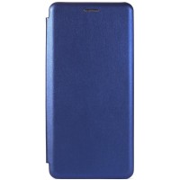 Чехол-книжка Galaxy Note 10 Lite (2020) / A81 Бок Круглые Края (Синяя)