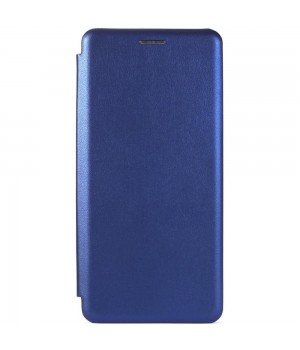Чехол-книжка Galaxy Note 10 Lite (2020) / A81 Бок Круглые Края (Синяя)