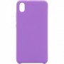 Крышка Samsung Galaxy A02S (A025f) Breaking Soft Touch (Фиолетовая)