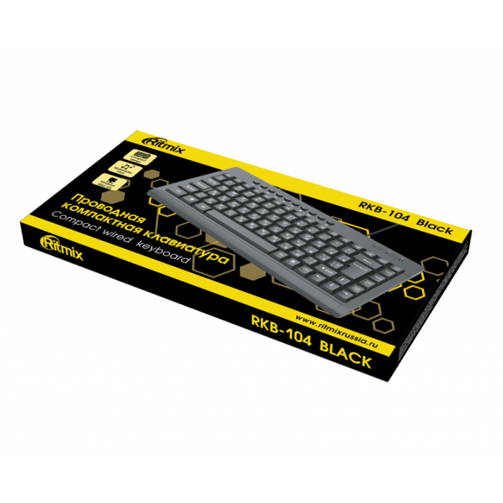 Клавиатура проводная Ritmix RKB-104 Usb 95 клавиш