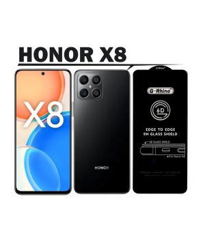Защитное стекло Huawei Honor X8 Полный экран (Черное)