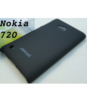 Крышка Nokia 720 Lumia Jekod пластик (Черная)