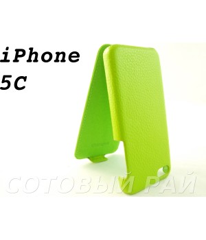 Чехол-книжка Apple iPhone 5C Brauffen Elite (Зеленая)