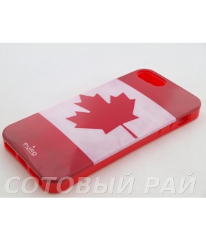 Крышка Apple iPhone 5/5S Puro (Canada Flag)