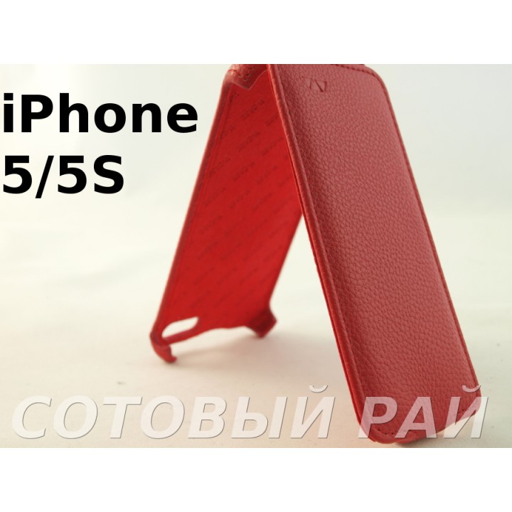 Чехол-книжка Apple iPhone 5/5S V-Case (Красный)