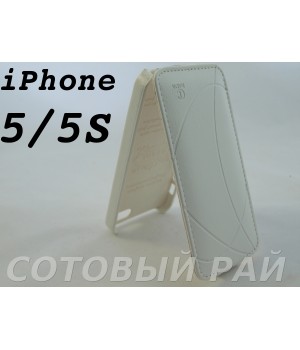 Чехол-книжка Apple iPhone 5/5S Rada R64 (Белый)