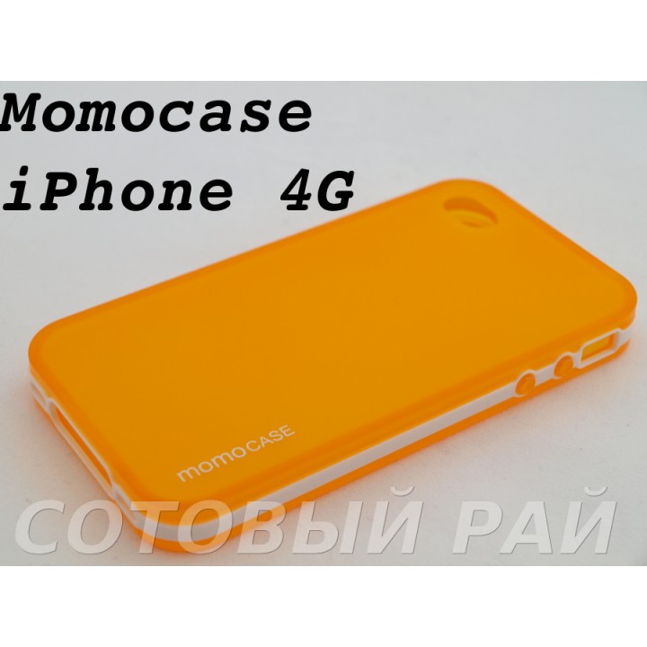 Крышка Apple iPhone 4/4S MomoCase (Оранжевая)