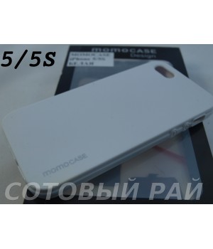 Крышка Apple iPhone 5/5S MomoCase (Белая)