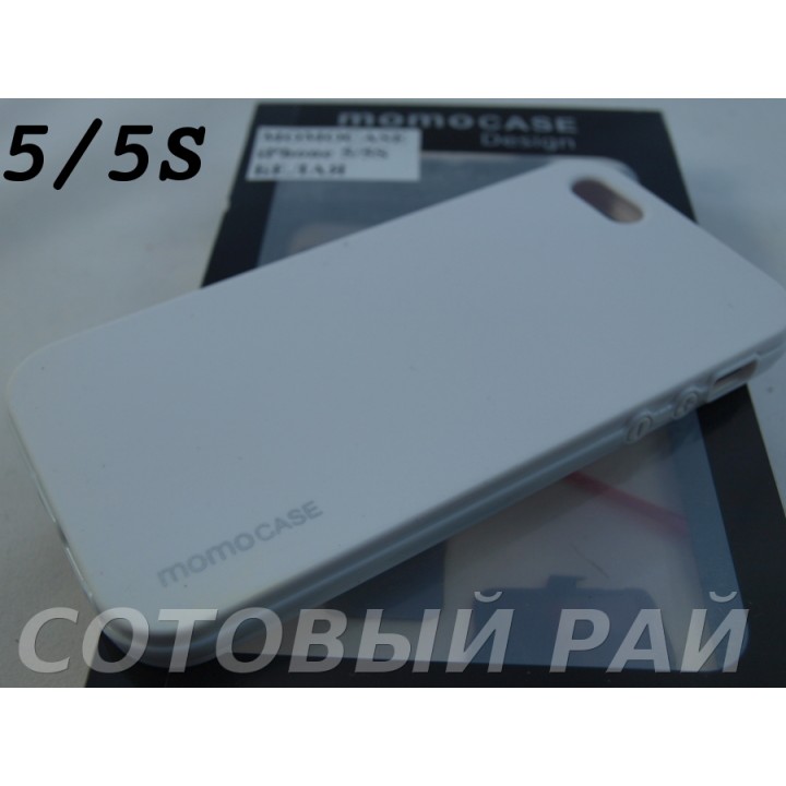 Крышка Apple iPhone 5/5S MomoCase (Белая)