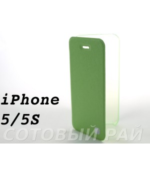 Чехол-книжка Apple iPhone 5/5S Hoco Ice Series (Зеленый)