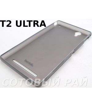 Крышка Sony Xperia T2 Ultra (D5322) Jekod силикон (Серая)