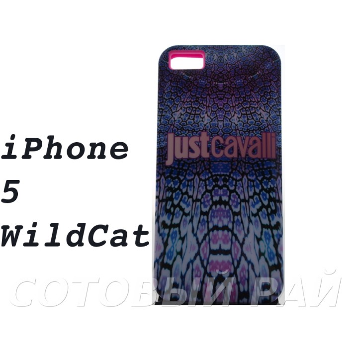 Крышка Apple iPhone 5/5S Just Cavalli (Wild Cat)