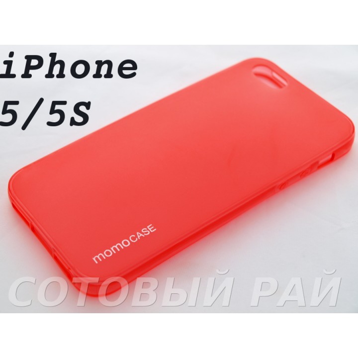 Крышка Apple iPhone 5/5S MomoCase (Красная)