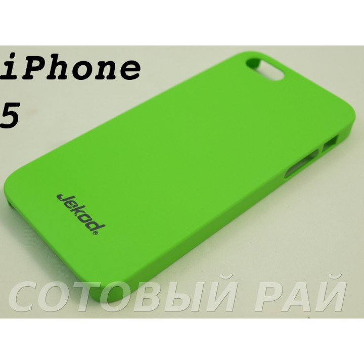 Крышка Apple iPhone 5/5S Jekod пластик (Зеленая)