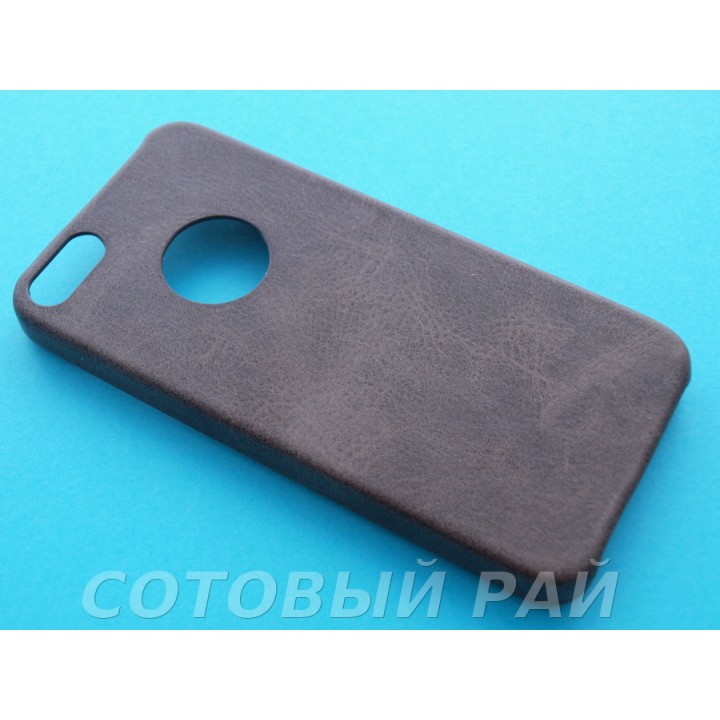 Крышка Apple iPhone 5/5S Leather Ultra Slim (Коричневая)