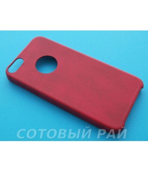 Крышка Apple iPhone 5/5S Leather Ultra Slim (Красная)