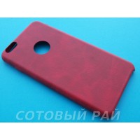 Крышка Apple iPhone 6 Plus Leather Ultra Slim (Красная)