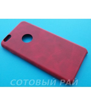 Крышка Apple iPhone 6 Plus Leather Ultra Slim (Красная)