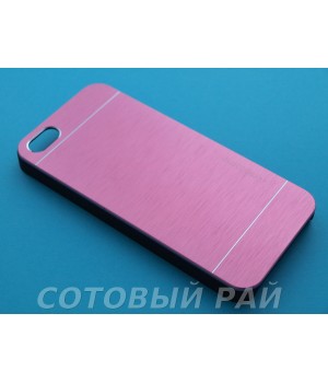 Крышка Apple iPhone 5/5S Motomo (Розовая)
