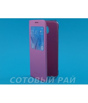 Чехол-книжка Samsung G920f (S6) Flip Cover (Розовый)