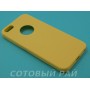 Крышка Apple iPhone 5/5S Силикон TPU (Желтый)