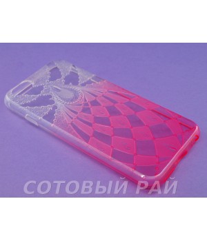 Крышка Apple iPhone 6 / 6s Силикон Двухцветный (Розовый)