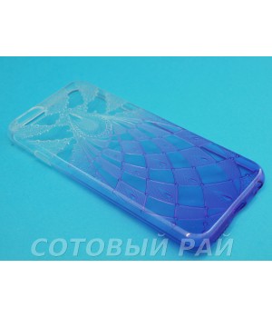 Крышка Apple iPhone 6 / 6s Силикон Двухцветный (Фиолетовый)