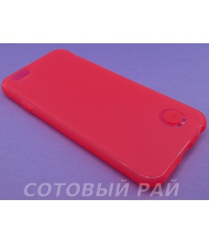Крышка Apple iPhone 6 / 6s Силикон iFace с отверстием (Красный)