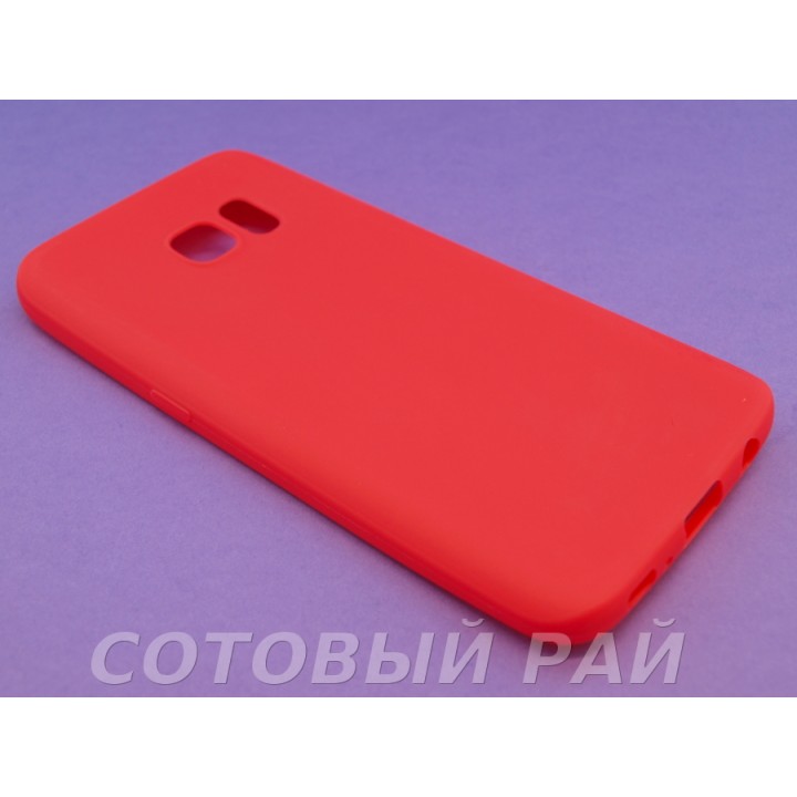 Крышка Samsung G930f (Galaxy S7) Силикон Paik (Красный)