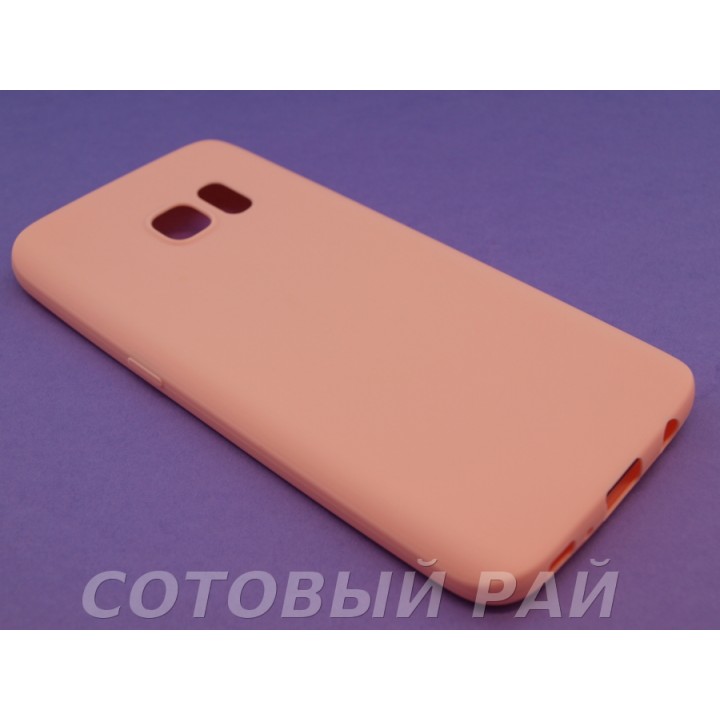 Крышка Samsung G930f (Galaxy S7) Силикон Paik (Розовый)
