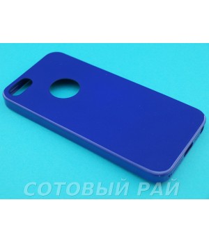 Крышка Apple iPhone 5/5S Силикон Блестящий (Фиолетовый)