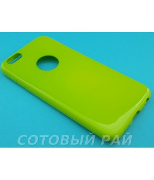 Крышка Apple iPhone 6 / 6s Силикон Блестящий (Зеленый)