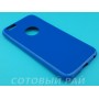 Крышка Apple iPhone 6 / 6s Силикон Блестящий (Синий)