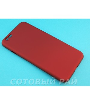 Крышка Apple iPhone 6 / 6s Soft Touch 0,3mm (Красная)