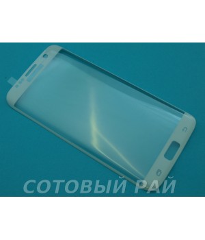 Защитное стекло Samsung G935 (Galaxy S7 Edge) Изогнутое (Белое)