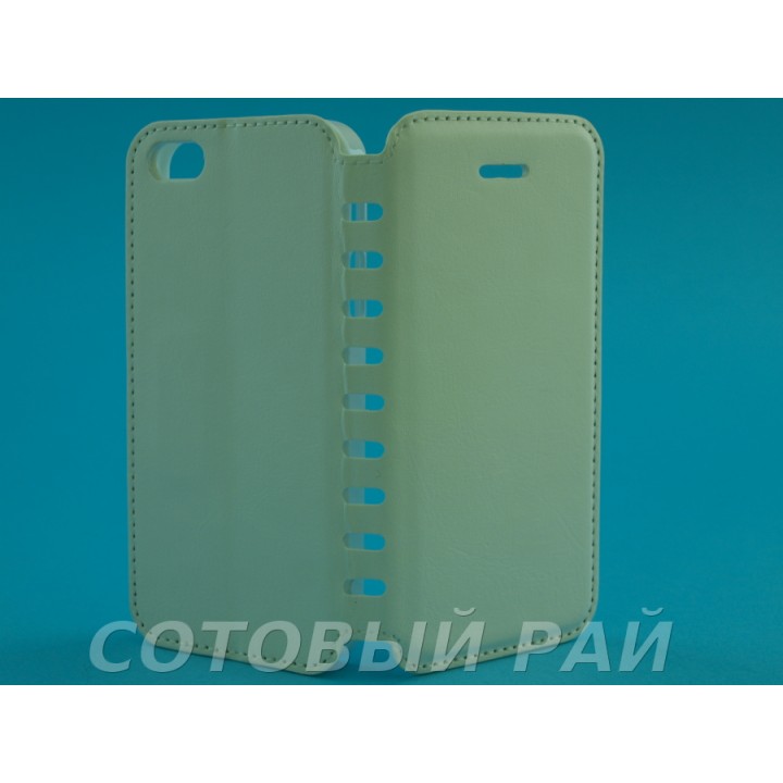 Чехол-книжка Apple iPhone 5/5S COMK Бок (Белый)
