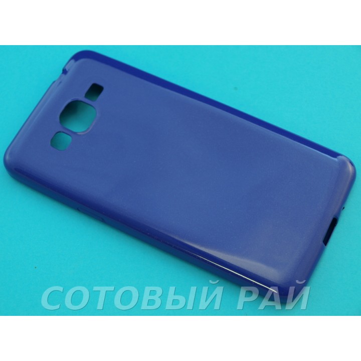 Крышка Samsung G530 (Grand Prime) Силикон Блестящий (Фиолетовый)