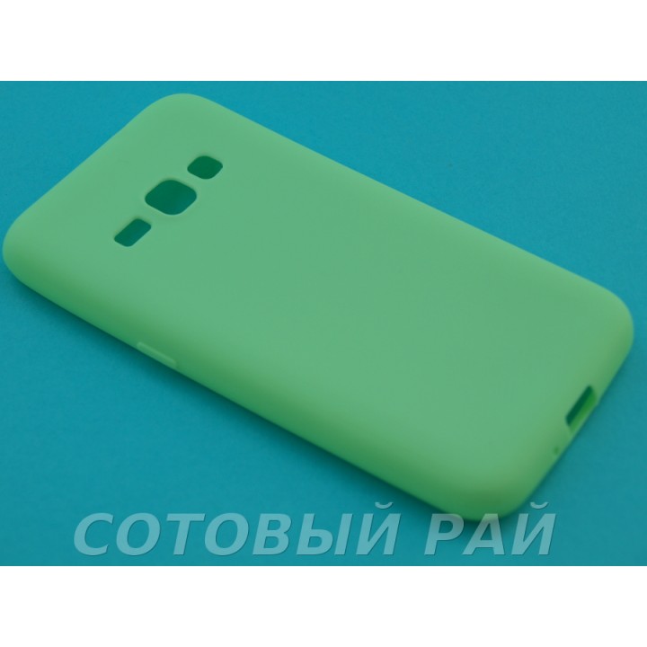 Крышка Samsung J120f (J1-2016) Силикон Paik (Зеленый)