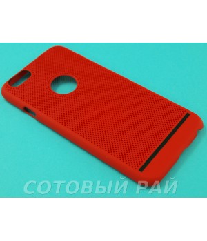 Крышка Apple iPhone 6 / 6s Paik Сеточка (Красная)