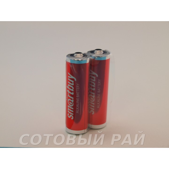 Батарейки Smartbuy пальчик (LR6) AA (2 штуки) Целлофан Алкалиновые