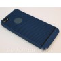 Крышка Apple iPhone 5/5S Сеточка Бархат (Синяя)