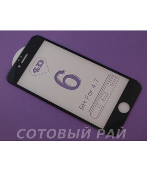 Защитное стекло Apple iPhone 6 4D (Черное)