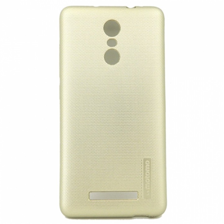 Крышка Xiaomi RedMi Note 3 / Note 3 Pro Motomo Cиликон (Золотая)