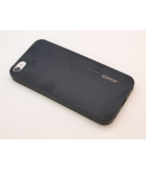 Крышка Apple iPhone 5/5S Силиконовая SMTT (Черная)