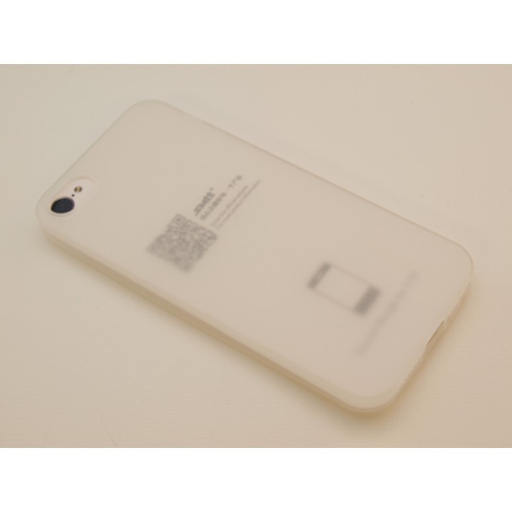 Крышка Apple iPhone 5/5S Силиконовая SMTT (Белая)