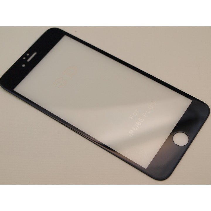 Защитное стекло Apple iPhone 6+ 3D (Черное)