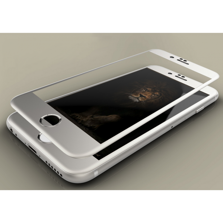 Защитное стекло Apple iPhone 6+ 3D (Белое)