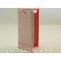 Чехол-книжка Apple iPhone 5/5S Silikon2 (Розовый)