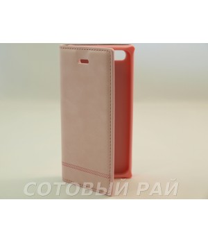 Чехол-книжка Apple iPhone 5/5S Silikon2 (Розовый)